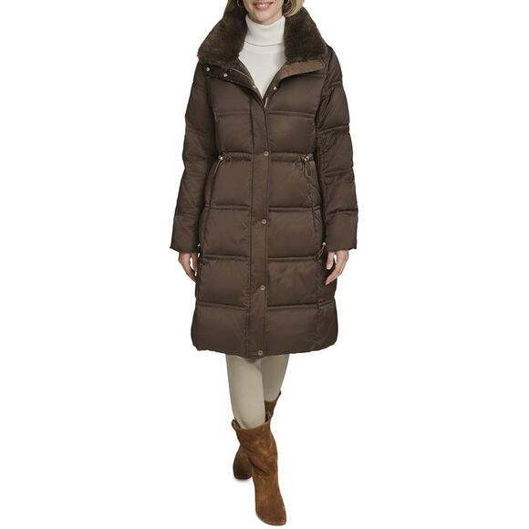 Andrew Marc Womens  Emery Coat, Brown - Picture 1 of 3